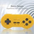 Miniatyrbillede 6 af 7: Trådløs Bluetooth Gamepad Game Controller Håndtag med Joystick Til 8Bitdo SN30 (Gul)