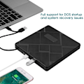 Miniatyrbillede 7 af 7: USB3.0 Type C Dobbelt Interface Ekstern Mobil DVD Brænding Optisk Drev DVDRW