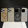 Miniatyrbild 2 av 5: För iPhone16promax Skal, [Kompatibel med MagSafe] Glitter Kristall Diamant Strass Glittrande Stötfångare Kameralinsskydd S Glod