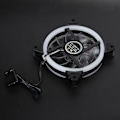Miniatyrbillede 4 af 7: RGB-ventilator, farverig farveskiftende chassis-ventilatorer, stationær computerkøling, Aurora, lydløs, 12 cm (Aurora farverige lys, emballage, skruer)