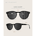 Pikkukuva 5 / 5: WearMe Pro Polarisoidut Klassiset Pyöreät Retro Naisten Aurinkolasit Black Frame
