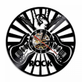 Pikkukuva 1 / 6: Musiikki Vinyylilevy Seinäkello -Rock Kitaran Vinyyli Seinäkello -  Vinyyli Kello - Olohuoneen Seinäkoriste - Ainutlaatuiset Lahjat Musiikin Ystäville