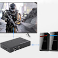 Miniatyrbillede 4 af 7: AM-KM201 KVM-switcher 2-port HDMI-fordeler 1080P 4K til 2 computere, der deler en enkelt skærm