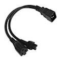 Miniatyrbillede 5 af 7: IEC320 C20 til IEC320 C5 5 15R Strømkabel Han til Hun Standard Heavy Duty Y Splitter Adapter Kabel  125‑ 1.0ft