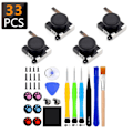 Miniatyrbild 1 av 7: 33 i 1 för Joycon Controller Reparationssats för Switch Joycon Joystick Ersättning Reparationsverktygssats