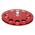 Miniatyrbillede 4 af 7: 1/4 7 tommer optagelspole Universal 11 huller vindmodstandshuller tom spole til optagelse rød