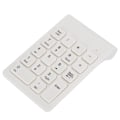 Miniatyrbild 4 av 7: MAIKOU USB2.0 Trådlöst tangentbord 2,4 GHz-2,483 GHz Mini 18 tangenter Vit numeriskt tangentbord för surfplattor Bärbara datorer