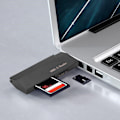Miniatyrbillede 4 af 7: Mini Memory/TF Dobbelt Kort Læser USB3.0 Kortlæser Universal til Windows / OSX / Linux