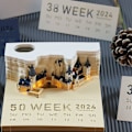 Miniatyrbillede 1 af 5: Castle 3D Memo Pad Multifunktion 2024 Kalender Notitsblok Bekvemmelighed Stickers med Lys Julegave
