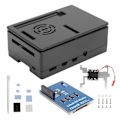Pikkukuva 1 / 7: Raspberry Pi 4B -kotelokuori LCD 3.5 tuuman kosketusnäyttötelineen tuuletintietokoneen tarvikkeet (kotelotuulettimet 3.5 tuuman näyttö)