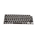 Miniatyrbild 1 av 7: Tangentbordsöverdrag för MacBook Font Matching Vattentät Dammtät Silikon Tangentbordsskydd Svart US Version 21 Pro14/16 (A2442/A2485)