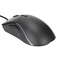 Miniatyrbillede 5 af 7: RGB-mus med 13 lystilstande, 6 niveauer DPI, frit vægtdesign, sort ergonomisk gamingmus til computer til spil