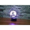 Miniatyrbillede 5 af 7: 3D Valentinsdag Fjernbetjening 16 Farve Natlys Illusion Akryl LED Bord Sengelampe Børneværelse Skrivebords Dekoration Fødselsdagsgaver Legetøj