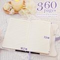 Miniatyrbillede 5 af 9: Dagbog med Lås og Nøgle 360 Guldkantede Sider Journalbog B6 Hemmelig Genopfyldelig Dagbog Notesbog med Pen og Sommerfugl til Kvinder (Lilla)