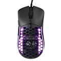 Miniatyrbillede 7 af 7: RGB-mus med 13 lystilstande, 6 niveauer DPI, frit vægtdesign, sort ergonomisk gamingmus til computer til spil