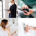 Miniatyrbild 8 av 8: 2 st telefonringhållare stativ mobiltelefon blomma finger ring grepp stativ metall universellt kompatibla tillbehör med smartphone, mobiltelefoner 2pcs Silver