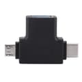 Miniatyrbillede 1 af 7: 2-i-1 USB3.0 hun til Micro USB han og TypE C (USB-C) han OTG-adapter