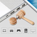 Miniatyrbillede 5 af 7: Træhammerformet dataopbevaring USB 2.0 Flashdrev U-hukommelsesdisk Kompatibel med USB1.1 (16 GB)