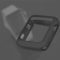 Miniatyrbild 4 av 7: För Apple Watch 3:e generation iWatch 42mm Slim Soft TPU skärmskyddsöverdrag (svart)