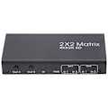 Miniatyrbilde 3 av 7: HD Multimedia Interface Switcher 2 in 2 Out 4K 30Hz Auto High Definition Multimedia Interface Selector Hub