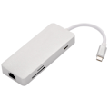 Miniatyrbild 1 av 7: Typ-C-hubb Typ-C till HDMI + USB3.0 + USB2.0 + RJ45 + TF/SD + PD-dockningsstation