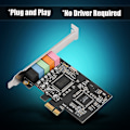Pikkukuva 2 / 7: 32/64-bittinen digitaalinen äänikortti 6-kanavainen Hi-Fi 3D-stereokaiutin PCIE-äänikortti Direct Soundille