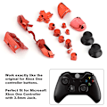 Miniatyrbild 2 av 7: Full Button Sets Mod Ersättningsdel för Microsoft Xbox One Controller 3.5mm Jack (Röd)
