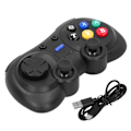 Miniatyrbilde 1 av 7: Trådløs spillkontroller spillkontroller spilljoystick gyroskop for TURBO for Windows PCBlack