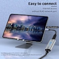 Miniatyrbillede 3 af 6: Poyiccot USB C til Ethernet-adapter Gigabit, RJ45-hun til USB C-hun-adapter, USB C til RJ45-adapter op til 1000/ 100/10 Mbps Ethernet LAN-netværk