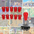Miniatyrbild 5 av 7: CY-822C DIY Arcade Game US-knappar Joystick Rocker Controller Kit utan ljus för Rapsberry Pi/PCRed