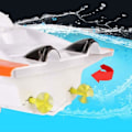 Pikkukuva 3 / 4: RC-kauko-ohjattava vene 2.4G High-Speed Submarine Summer Water Toys, kestävä käyttö 35 minuuttia, nopea tuulenkestävyys, vahvat airot
