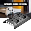 Miniatyrbild 3 av 7: 1 st kylställningsladdare fläkt laddningsstation USB-hubb för Xbox One SLIM-konsol svart