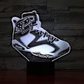 Miniatyrbild 4 av 7: 3D LED Nattlampa, 3D Optisk Illusion Lampa Sneakers Modellering 16 Färgbyte Bordsslampa, Sovrumslampa, för Barn Pojkar och Flickor