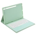 Pikkukuva 3 / 7: For Tab S8 näppäimistökotelo Matcha Green säädettävä kulma PU-kotelo irrotettava tabletti langaton näppäimistö SM X800 S7 FE ilman kosketuslevyä