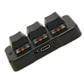 Miniatyrbilde 5 av 7: 3-tasters mini tastatur 3-modus USB trådløs 2.4G Bluetooth HID programmering blå bryter mini makro mekanisk tastatur