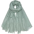 Miniatyrbillede 1 af 4: Kvindernes sommer tørklæder lette store lange gaze sjal linned strand wrap plain 75”×43”,Mint Green