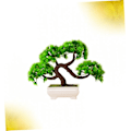 Miniatyrbild 6 av 7: 1 st. Glaskruka Tall Dekoration för Skrivbord Simulerad Hälsning Tall Välkommen Sång Välkommen Tallväxter Simulerad Tallväxt Krukväxt Bonsai Dekorationer