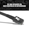 Pikkukuva 5 / 7: Cabledeconn 36P SFF-8087 - 4 SATA 7-nastainen kiintolevyn datansiirtokaapeli (1m)