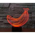Miniatyrbillede 4 af 7: 3D Banan Fjernbetjening 16 Farve Natlys Illusion Akryl LED Bord Sengelampe Børneværelse Skrivebords Dekoration Fødselsdagsgaver Legetøj til Børn