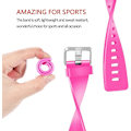 Pikkukuva 4 / 6: Älykäs rannekkeen hihna on yhteensopiva Fitbit versa -älykellon, versa 2:n ja versa Lite se -kellojen kanssa naisille ja miehille（ Rose Pink-L）