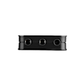 Miniatyrbillede 5 af 7: USB 2.0 Hub TIL 3 port USB 2.0 + Hovedtelefon  Mikrofon w 7.1CH Lydadapter Port Splitter Sort