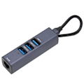 Miniatyrbild 7 av 7: 4-i-1 USB C-hubb RJ45 Gigabit Ethernet-port 3 USB-portar USB C till Ethernet-adapter med förvaringshål för bärbara datorer och surfplattor