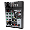 Miniatyrbillede 4 af 7: Bærbar 4-kanals BT-miksekonsol Digital lydmikser Indbygget Reverb-effekt