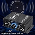 Miniatyrbillede 5 af 7: Mini forstærker 2 kanaler ren lyd kraftfuld bærbar lille stereo forstærker til bil hjem 12V