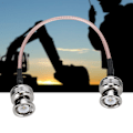 Miniatyrbillede 6 af 7: 1 stk. BNC han til BNC han adapterkabel konnektor konverter til radioantenne 14 cm