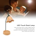 Miniatyrbillede 5 af 5: 3W LED Touch Bordlampe 3 Gear Justerbar Foldbar Kronblad Form Desktop Bordlampe USB 5V Orange