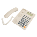 Miniatyrbilde 3 av 7: Kablet fasttelefon Multifunksjon Caller ID Display Hurtigvalg Siste nummer Ring opp igjen Skrivebordstelefon for hjemmekontor Hvit