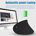 Miniatyrbillede 4 af 7: Venstrehåndet 2,4 GHz trådløs USB ergonomisk vertikal optisk mus til pc-computer bærbar computer