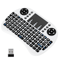 Miniatyrbild 4 av 7: Mini trådlöst tangentbord Flymouse 2.4G Multimedia Touchpad Touching Keyboard Vit