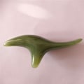 Pikkukuva 3 / 5: Gua Sha -kasvohoitotuote, luonnon jadekivi Guasha -levy SPA-akupunktioterapiaan, liipaisupistehoitoon, Gua Sha -raaputus- ja hierontatyökalu (keltainen)